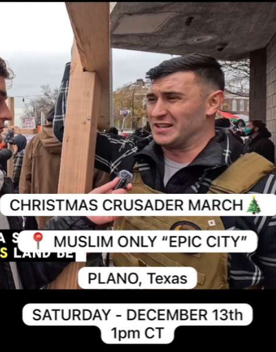 Cross & American Flag